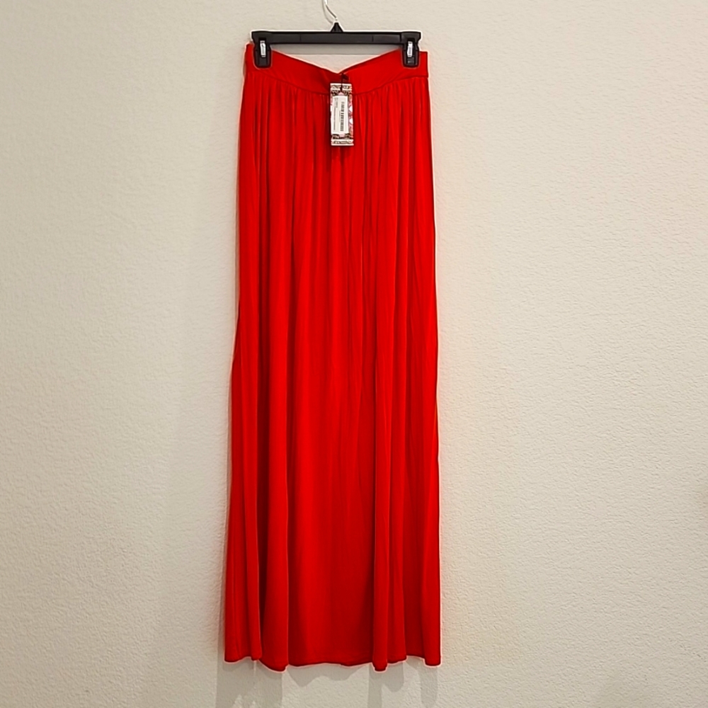 Nwt maxi skirt color orange